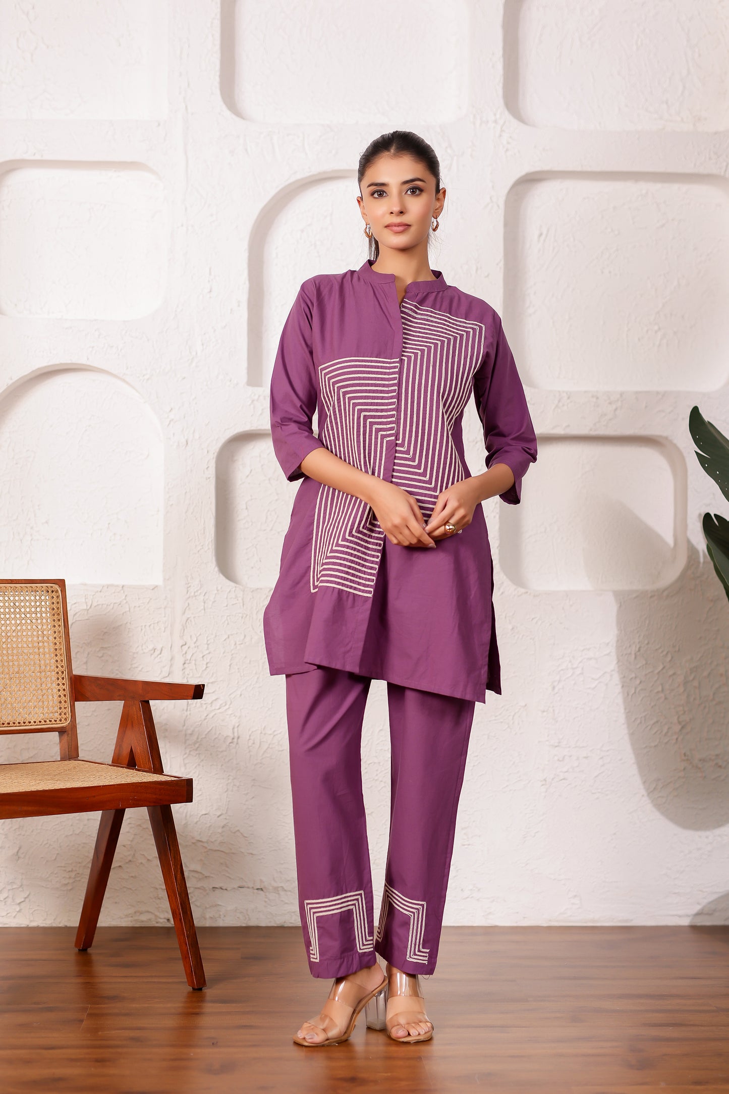 Lilac Cotton Co-ord Set