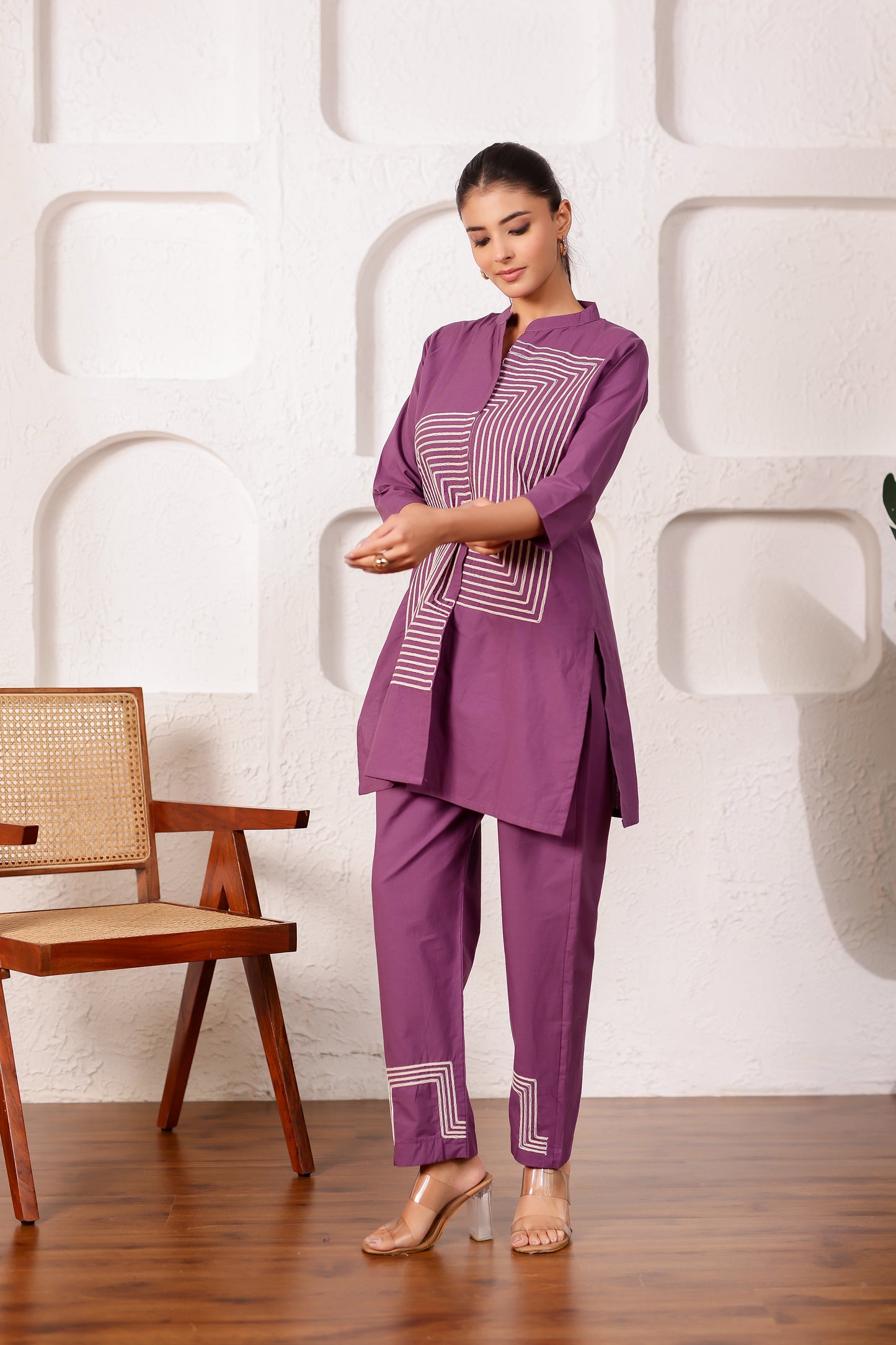 Lilac Cotton Co-ord Set