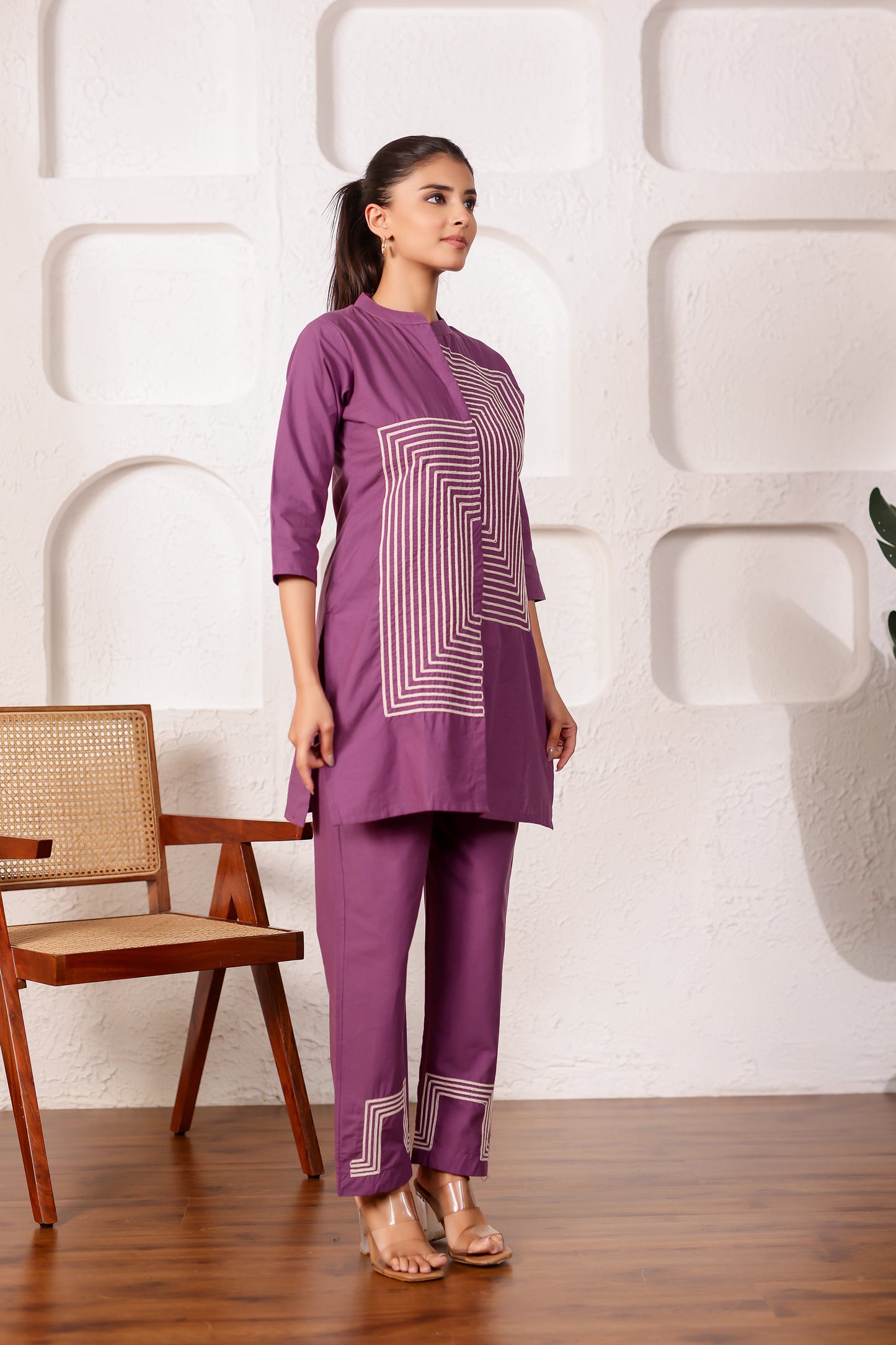 Lilac Cotton Co-ord Set