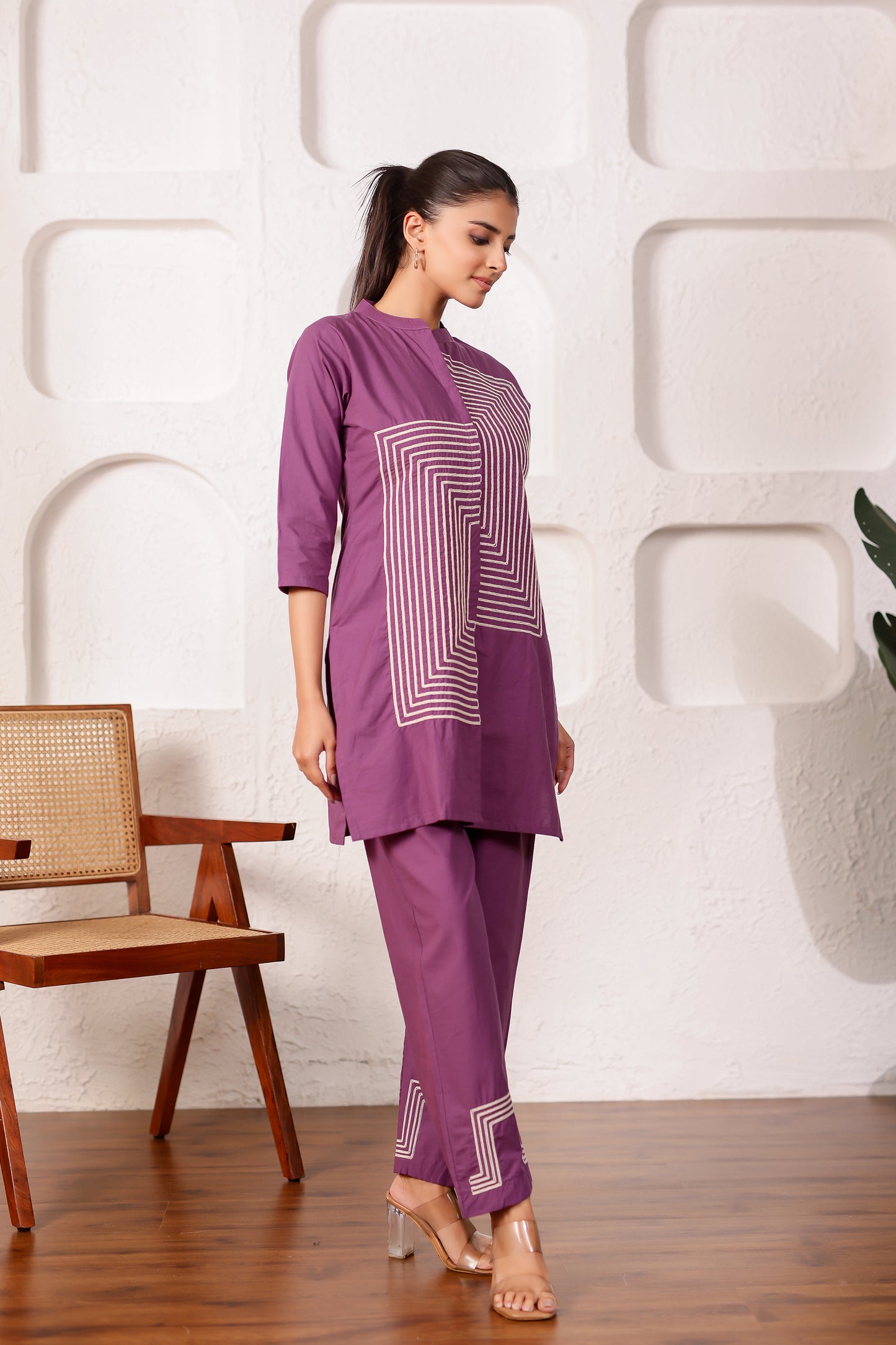 Lilac Cotton Co-ord Set