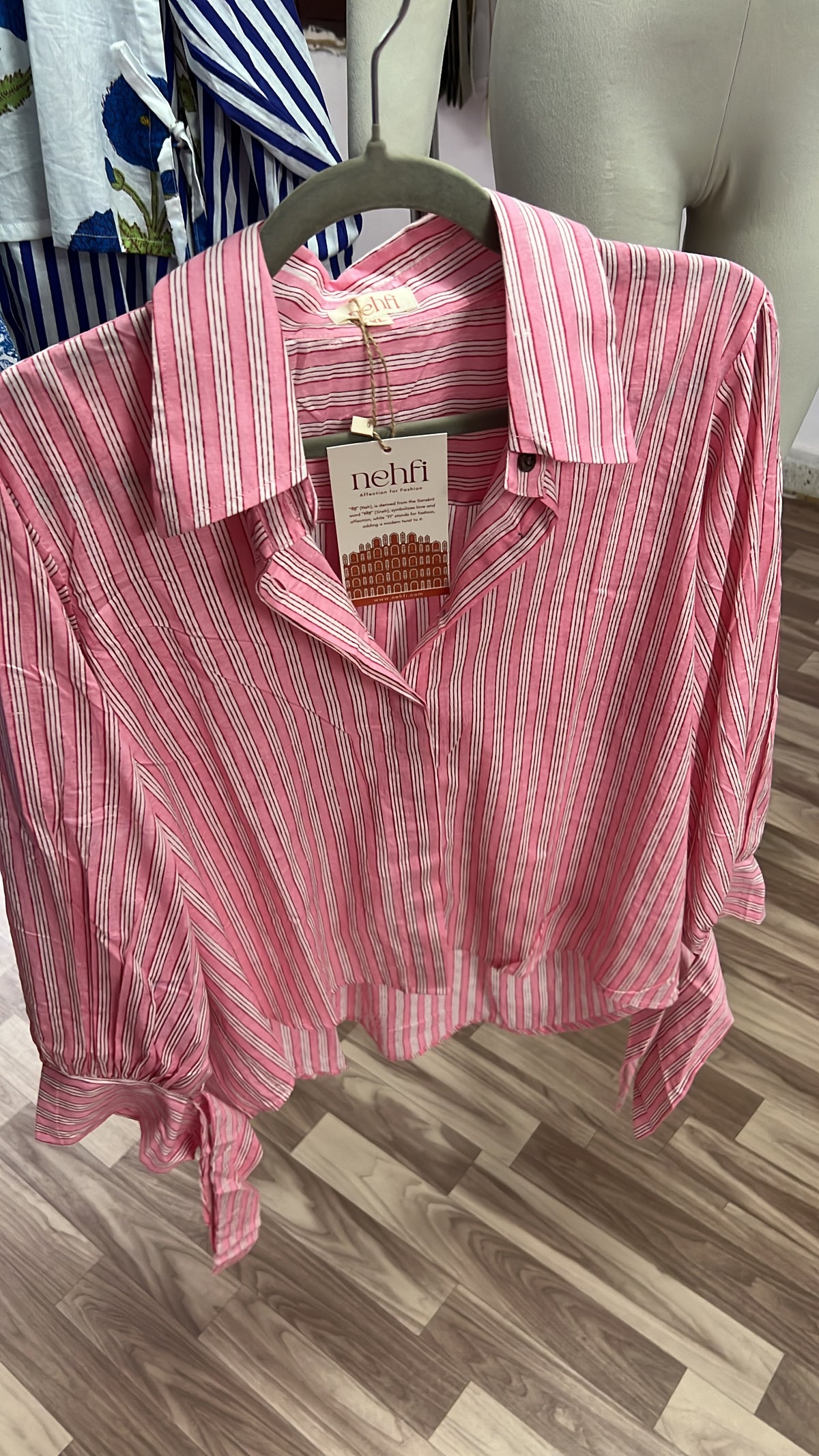Cute Bow Pink - 100% Organic Cotton Shirt I Nehfi