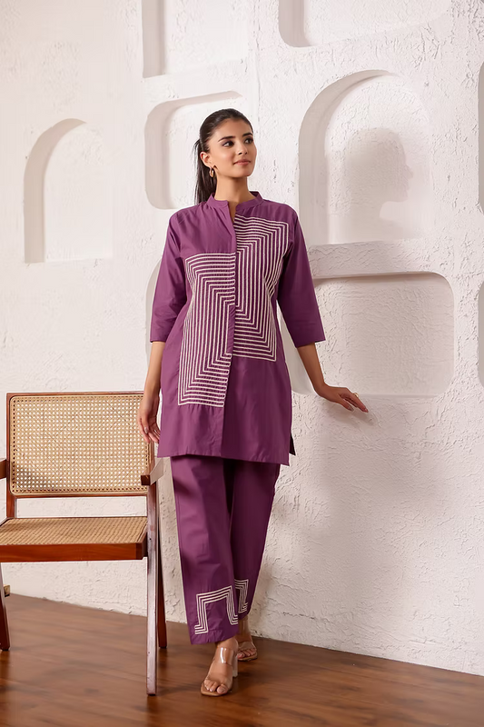 Lilac Cotton Co-ord Set