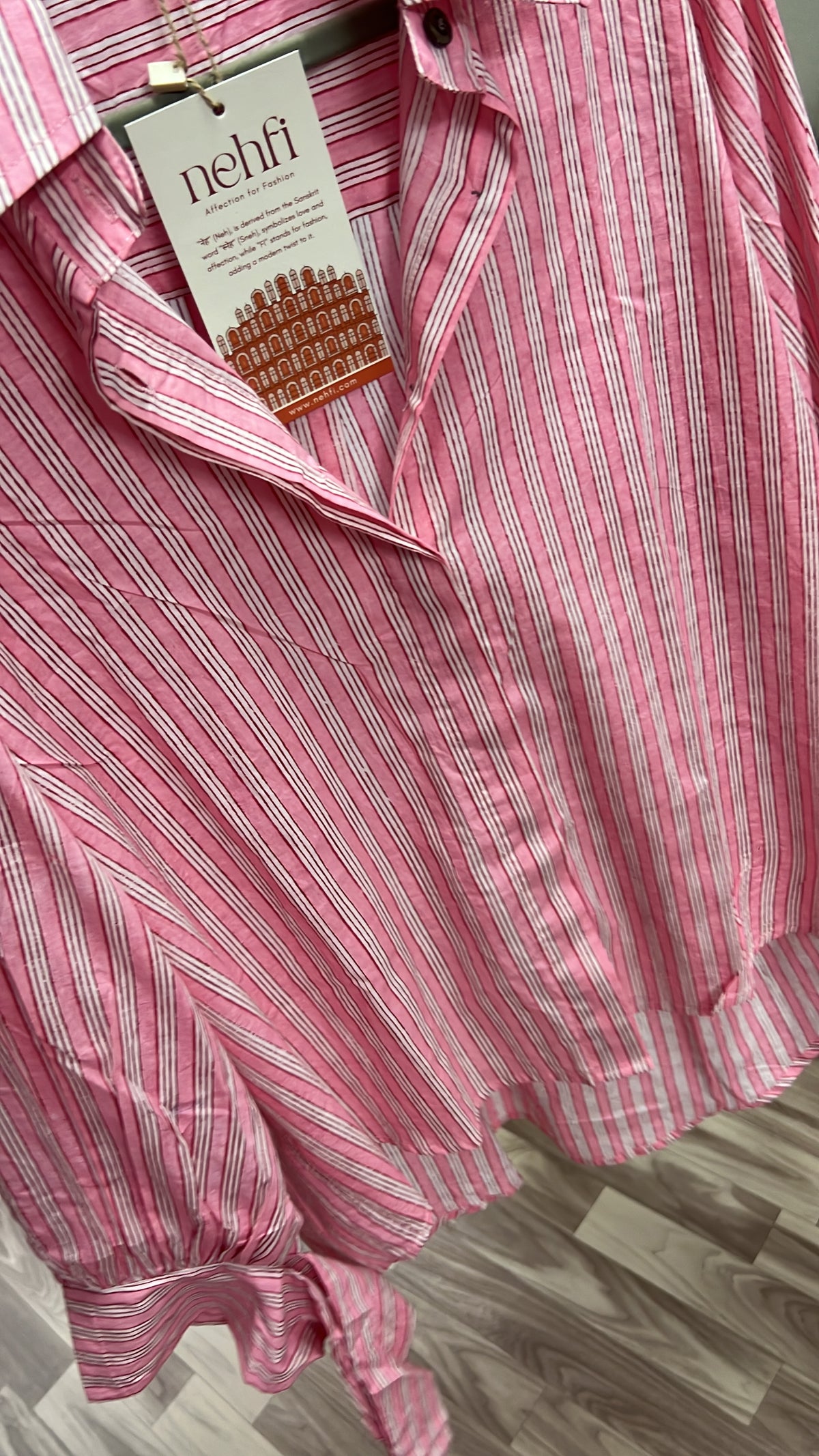 Cute Bow Pink - 100% Organic Cotton Shirt I Nehfi