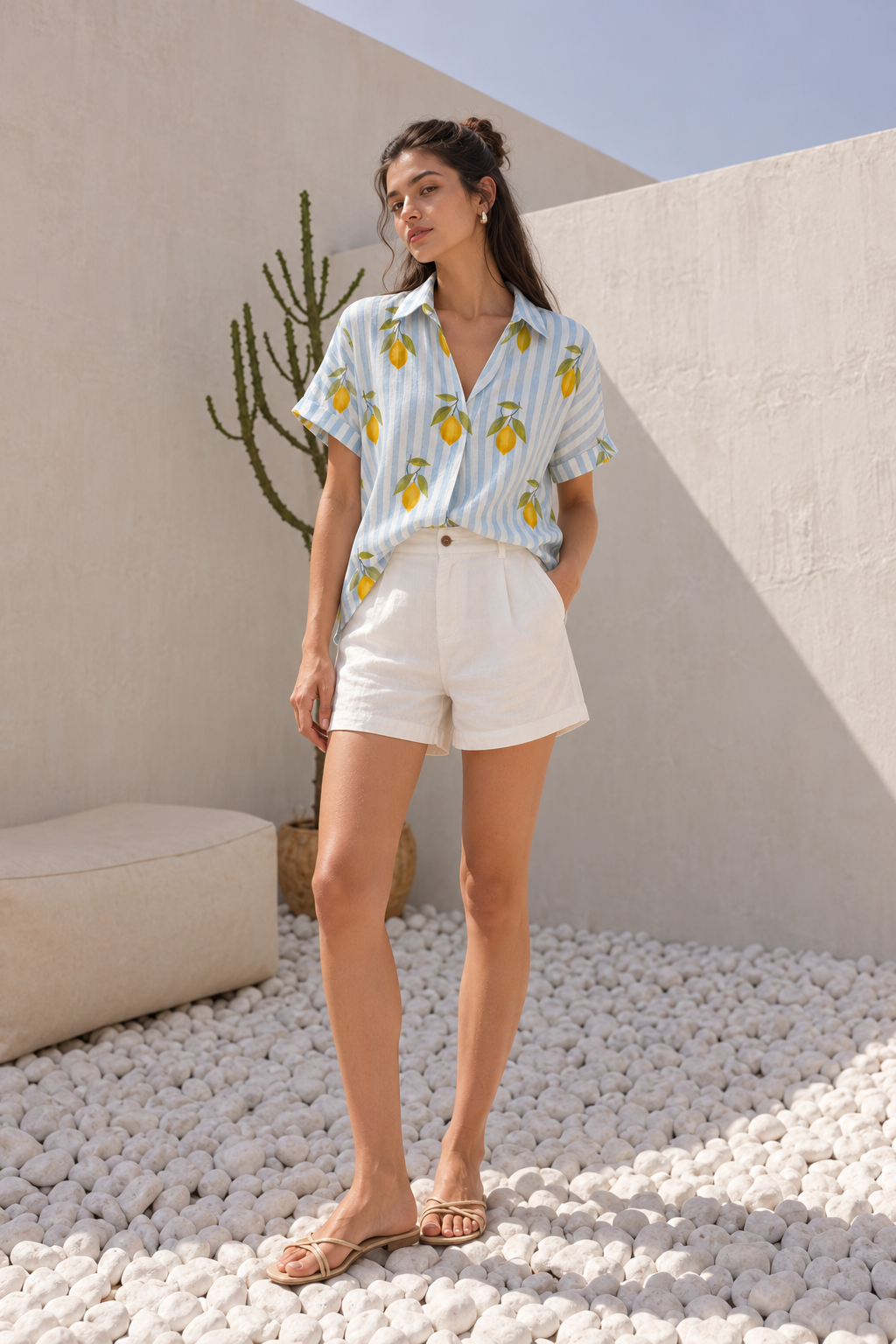 Blue Lemonade Shirt- 100% Organic Cotton Shirt I Nehfi