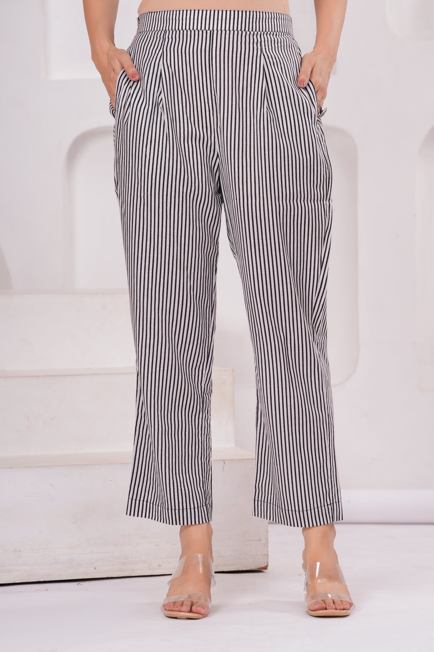 Cream Jungle Safari Cotton Co-ord Set