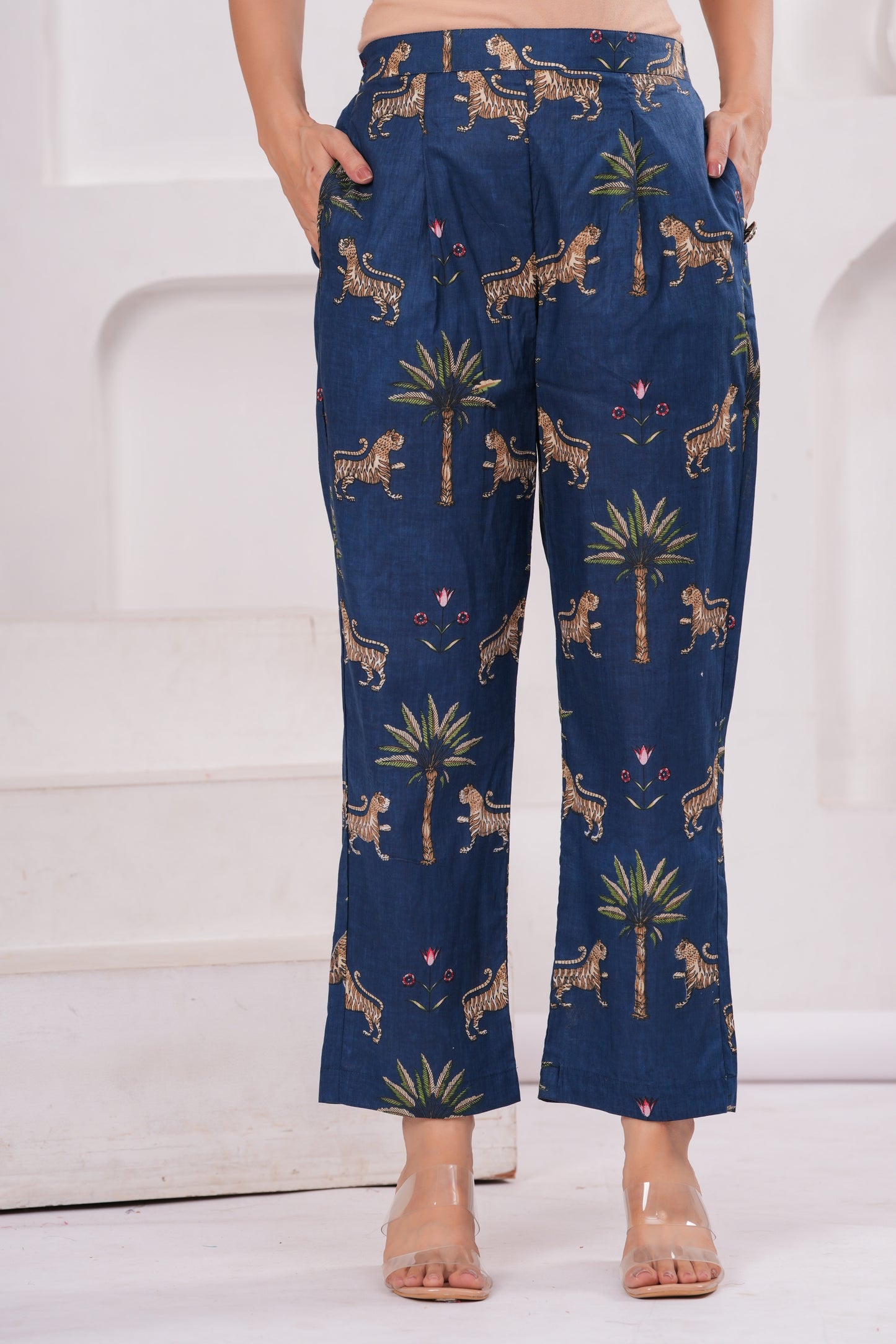Blue Jungle Cotton Co-ord Set