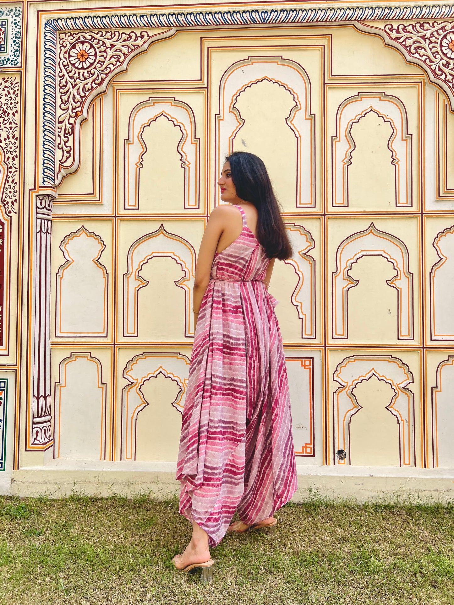 Gulaboo Leheriya Palazzo Jumpsuit