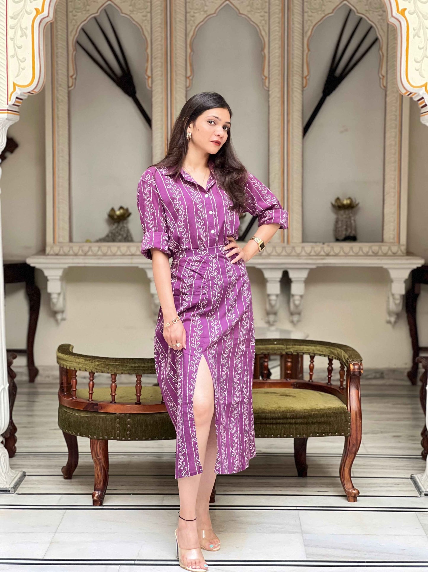 Bandhani Lilac Co-ord Set