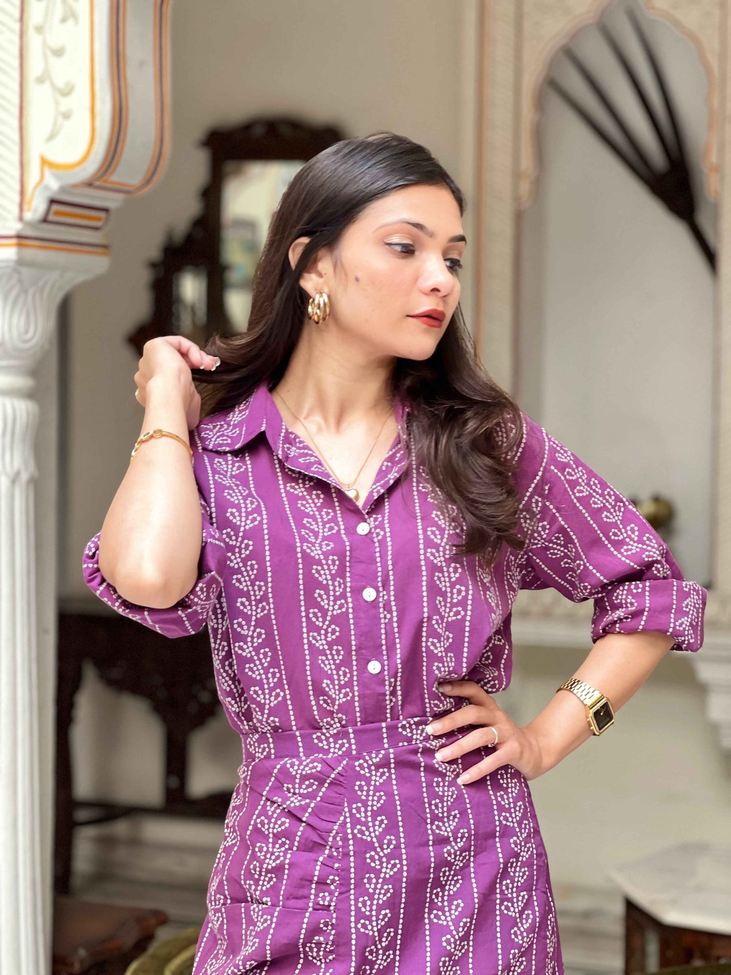 Bandhani Lilac Co-ord Set