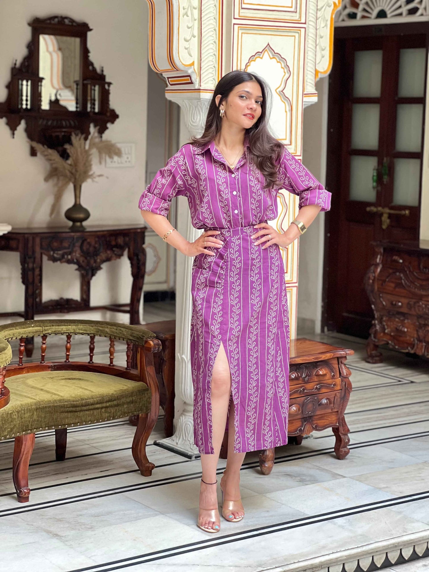 Bandhani Lilac Co-ord Set