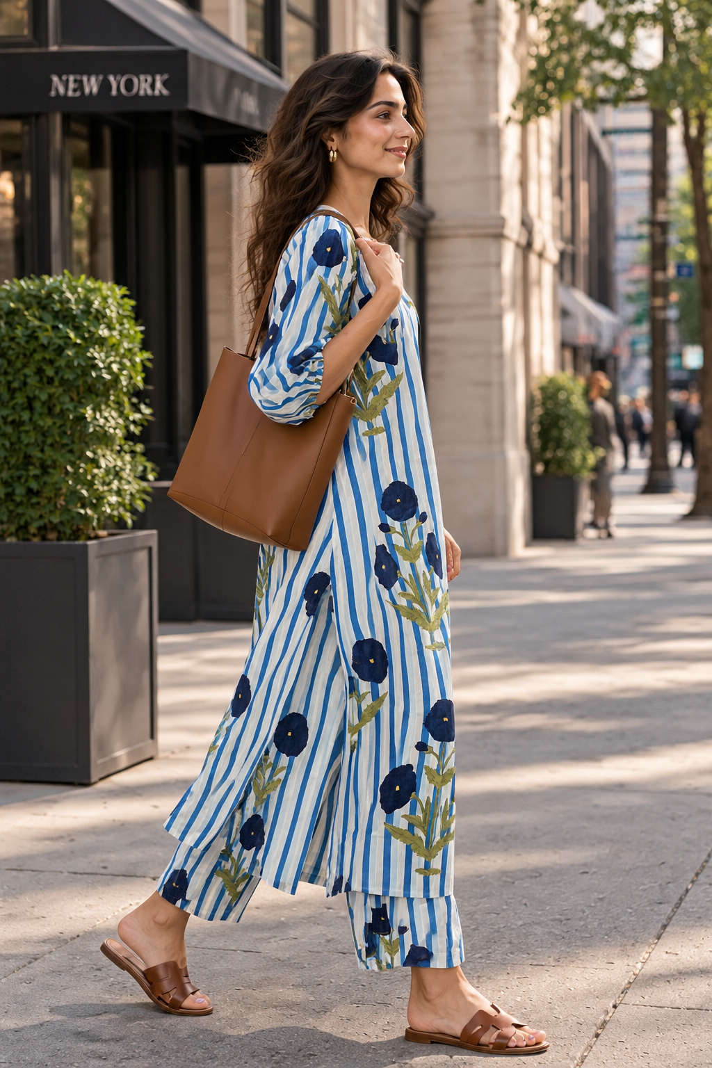 Blue Hour Motif Cotton Co-ord Set