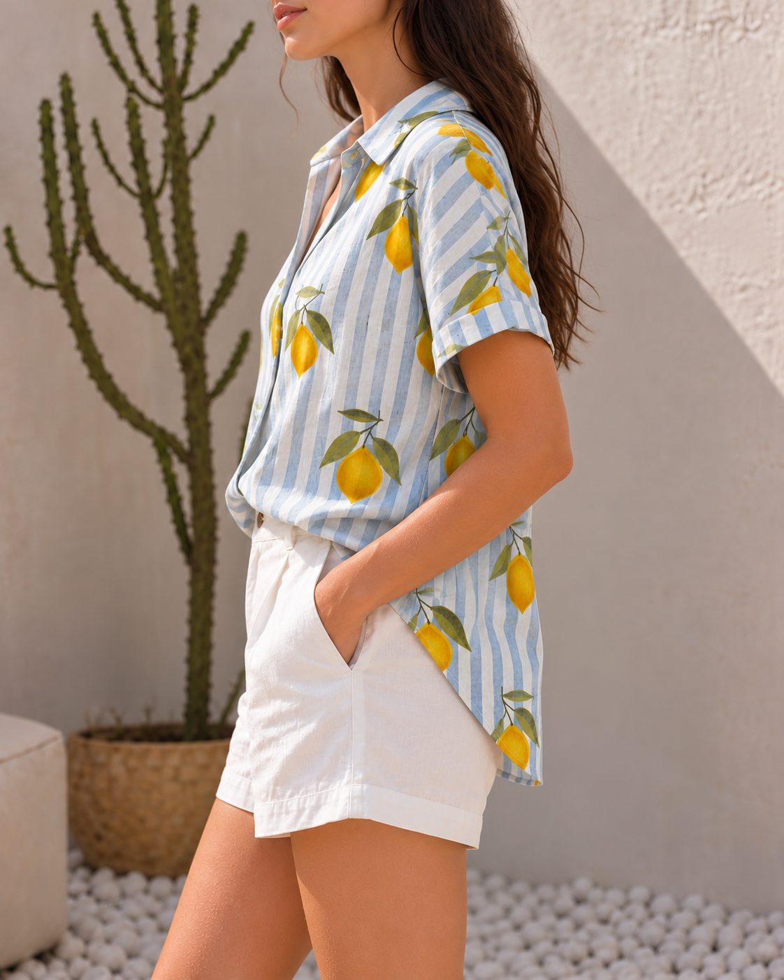 Blue Lemonade Shirt- 100% Organic Cotton Shirt I Nehfi