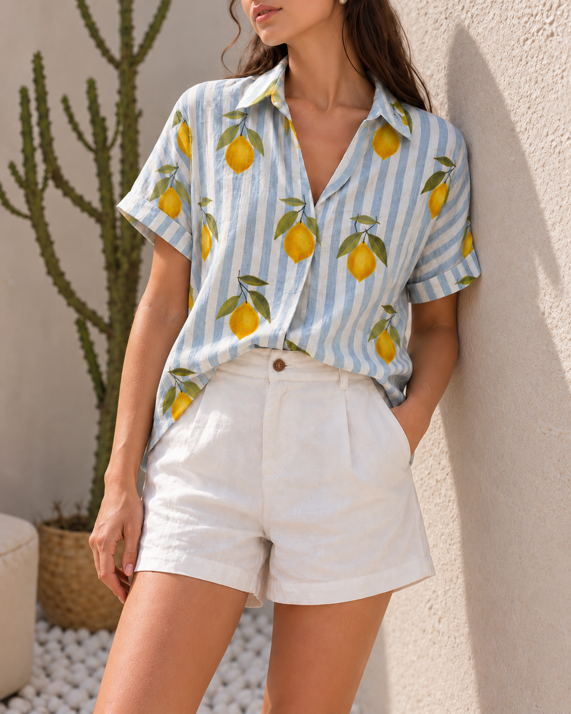 Blue Lemonade Shirt- 100% Organic Cotton Shirt I Nehfi